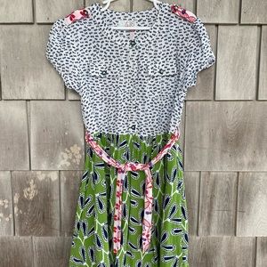 Matilda Jane button front dress with tie